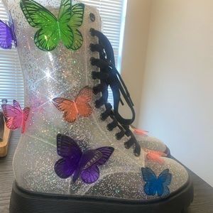 Dolls kill butterfly boots size 11 never worn